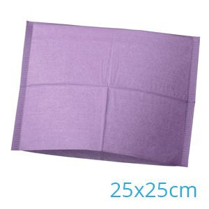 HOOFDSTEUNZAK 25X25CM. LAVENDEL GEVOUWEN X500ST.