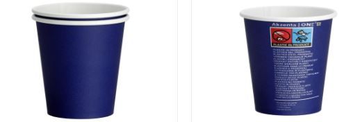DRINKBEKER KARTON BLAUW 180ML X1000ST.