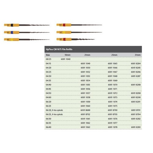 HYFLEX CM NITI FILE 31MM 04/15 X6ST.