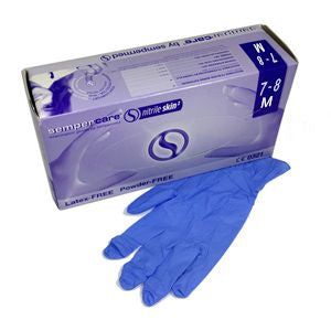 HANDSCHOEN NITRILE POEDERVRIJ MEDIUM PAARS X200ST.