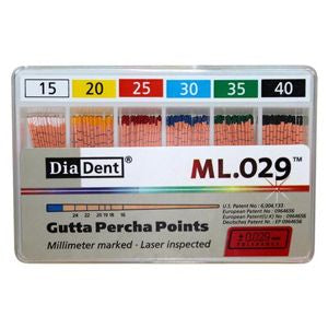 GUTTAPERCHA POINT ML.029 NR.15-40 X120ST.