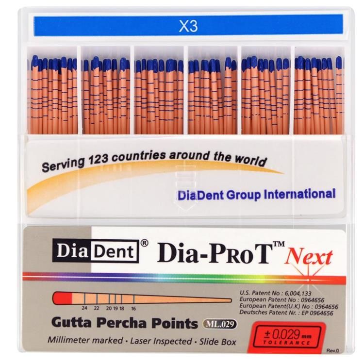 GUTTAPERCHA POINT DIA-PROT NEXT X3 X60ST.