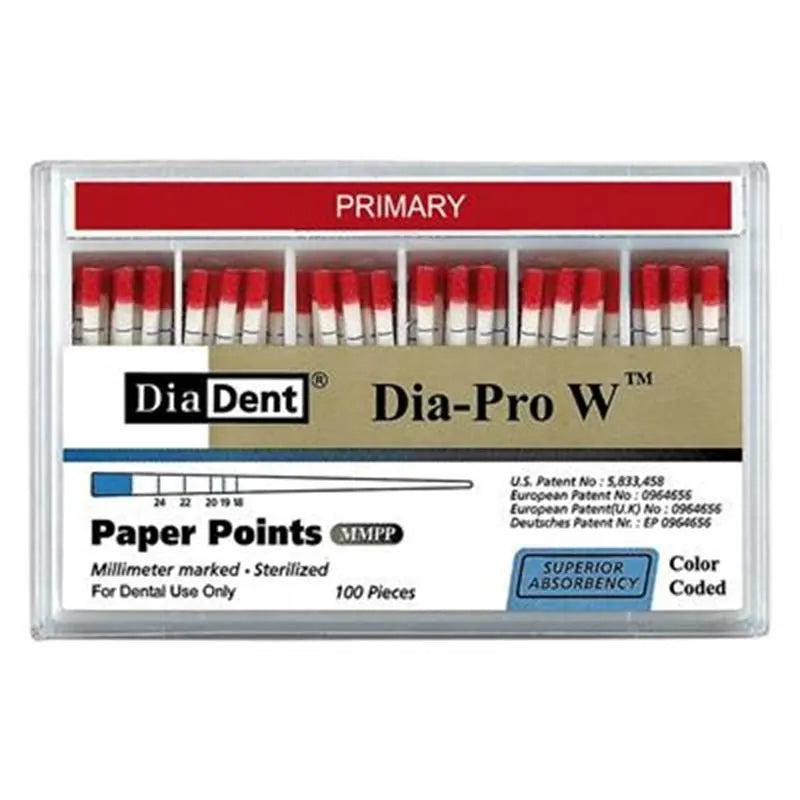 DIA-PRO W GOLD PAPERPOINTS PRIMARY X100ST.
