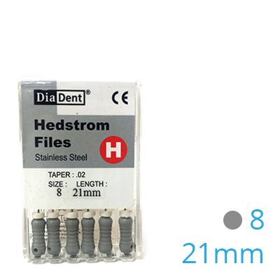 HEDSTROEM VIJL STAINLESS STEEL 21MM 008 X6ST.