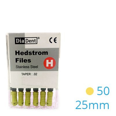 HEDSTROEM VIJL STAINLESS STEEL 25MM 050 X6ST.