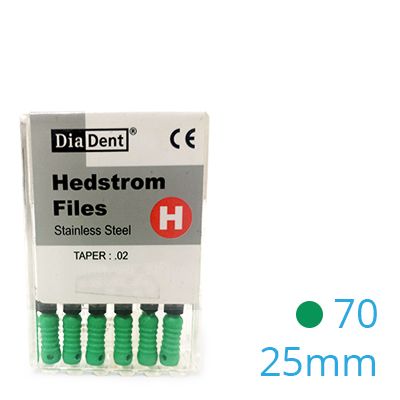 HEDSTROEM VIJL STAINLESS STEEL 25MM 070 X6ST.