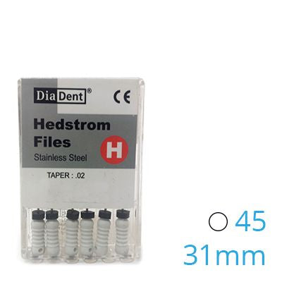 HEDSTROEM VIJL STAINLESS STEEL 31MM 045 X6ST.