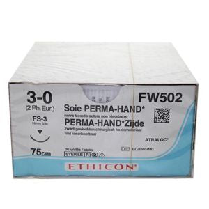 PERMA-HAND HECHTZIJDE 3-0 75CM. FS-3 FW502 X36ST.