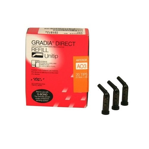 GRADIA DIRECT UNITIP ANTERIOR AO3 20X 0,28GR.