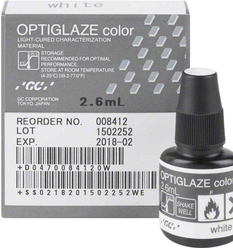 OPTIGLAZE COLOR WHITE 2,6ML