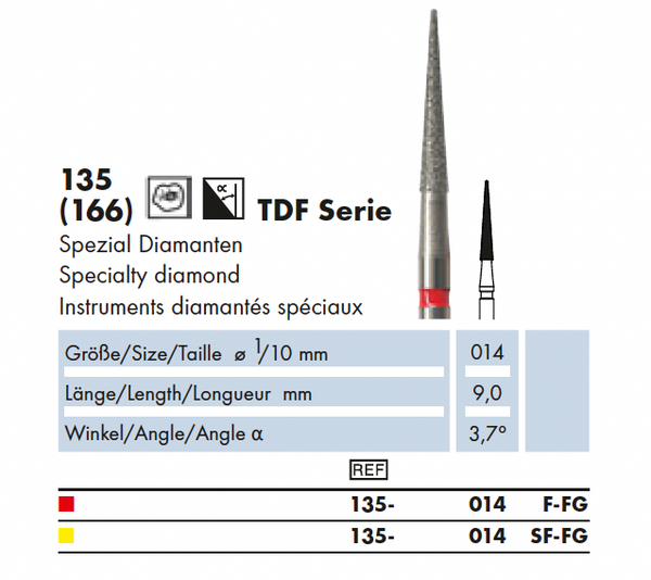 135.014F.FG   TDF Dia-Instr. Speciaal diamanten instrument