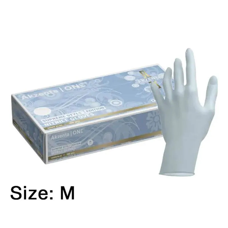 HANDSCHOEN SUPREME STYLE NITRILE OAT COATED MEDIUM LICHTBLAUW  X100ST