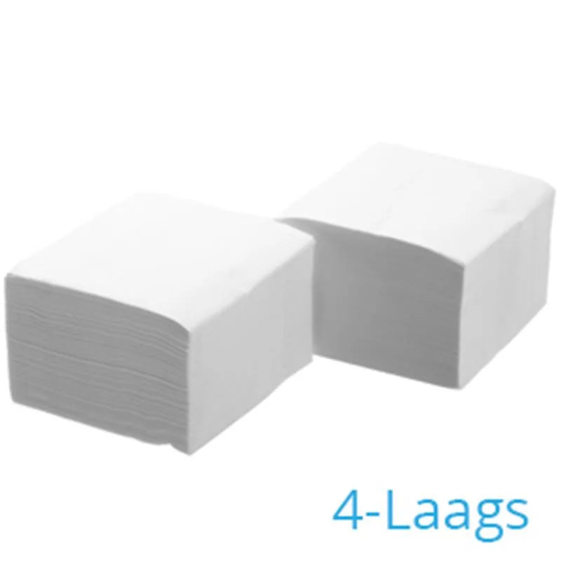 SERVET WIT 40X40CM. 4-LAAGS X800ST.