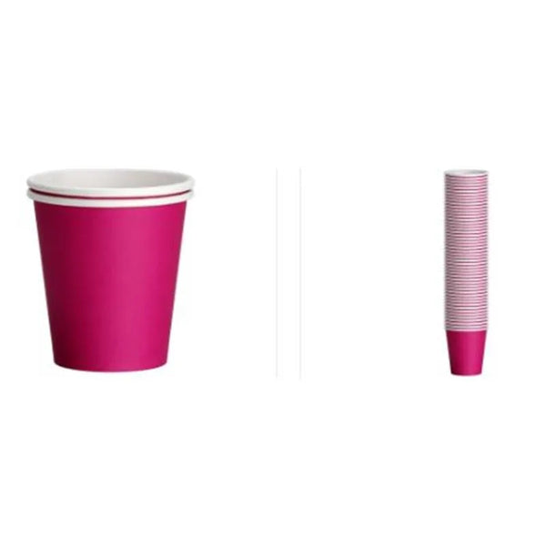 DRINKBEKER KARTON FUCHSIA 180ML X1000ST.