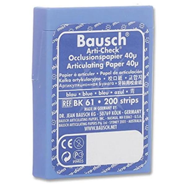 ARTICULATIEPAPIER BLAUW CASSETTE BK61 X200ST.