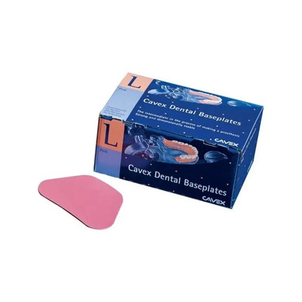 DENTAL BASEPLATES UPPER PINK X100ST.