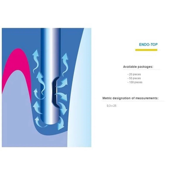ENDO-TOP SPOELNAALD 30G 0,3X25MM. X100ST. (SIDEVENT)