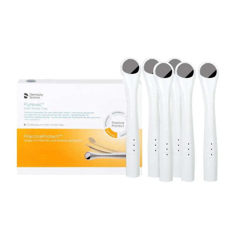PUREVAC HVE MIRROR TIP FS RHODIUM X6ST.