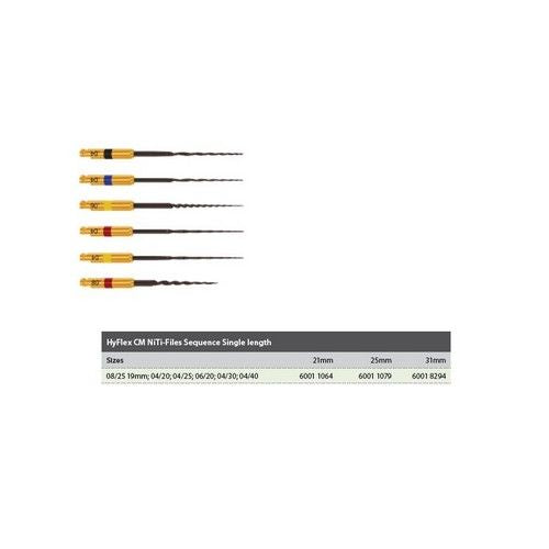 HYFLEX CM NITI FILE 31MM. ASSORTIMENT X6ST.