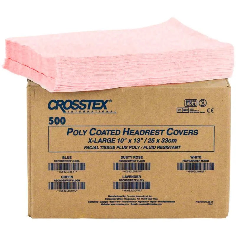 HOOFDSTEUNZAK 25X33CM. ROZE X500ST.
