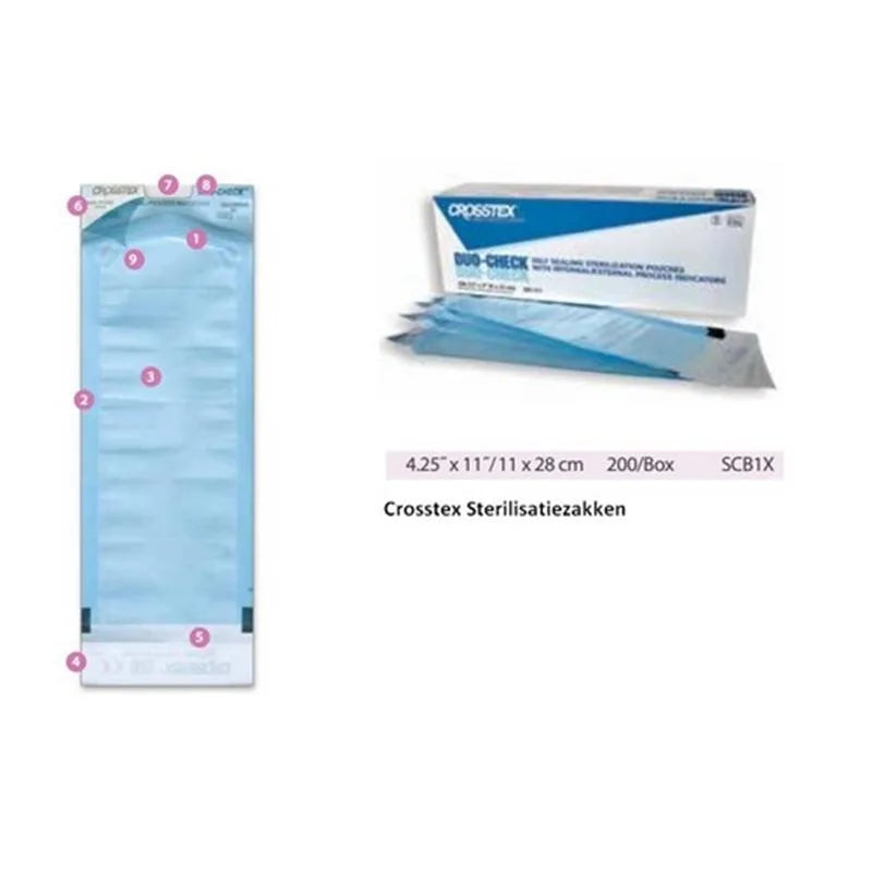 STERILISATIEZAK SELF SEAL 11X28CM. X200ST.