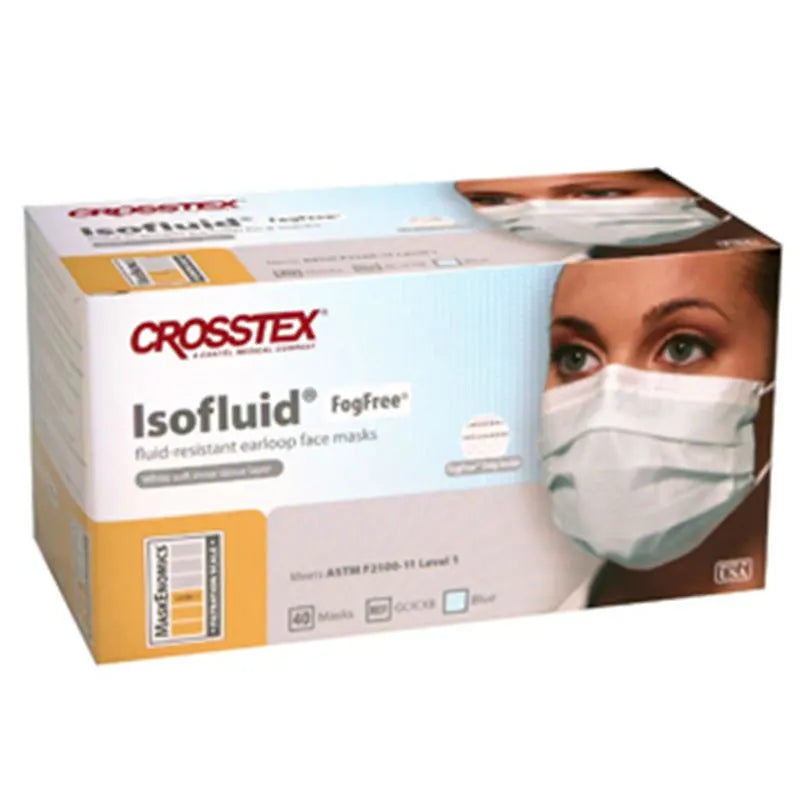 MONDMASKER FOGFREE BLAUW ELASTIEK TYPE II X40ST.