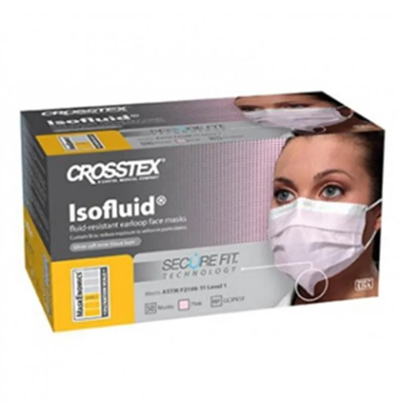 MONDMASKER SECURE FIT ISOFLUID ROZE ELASTIEK X50ST.