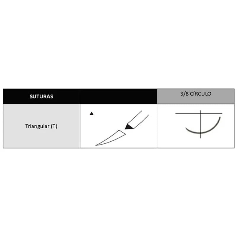 SUPRAMID HECHTDRAAD NIET RESORBEERBAAR ZWART 3/0 - TB15 X75CM X12ST.