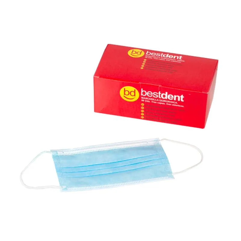 MONDMASKER BLAUW ELASTIEK X50ST.