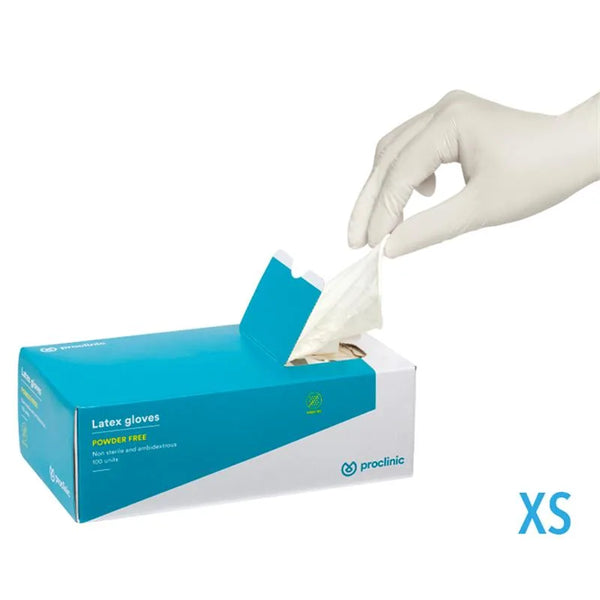 HANDSCHOEN LATEX  PV X-SMALL X100ST.