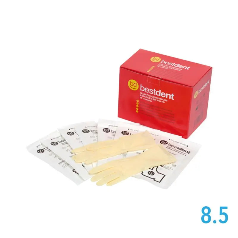 HANDSCHOEN LATEX STERIEL PV SIZE 8.5 X50ST.