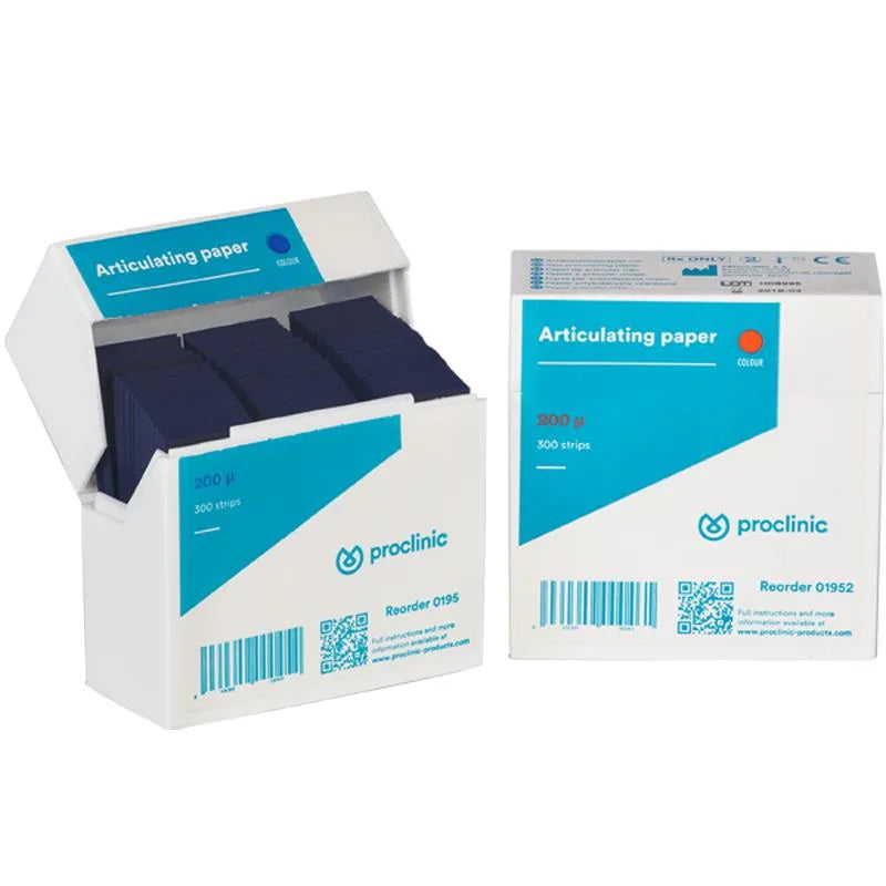 ARTICULATIE PAPIER BLAUW 200 MICRON IN DISPENSER X300 VEL
