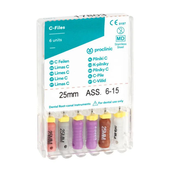 C-FILEs N.06-15 ASSORTIMENT 25MM X6ST.