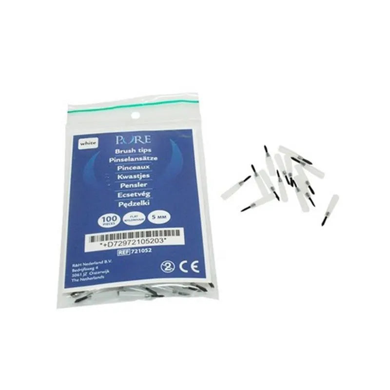 KWASTJES WIT 6MM X100ST.