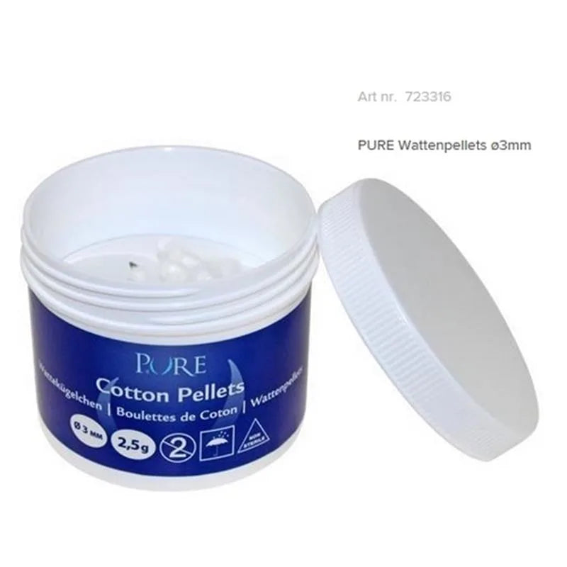 COTTON PELLETS 3MM. 4GR.