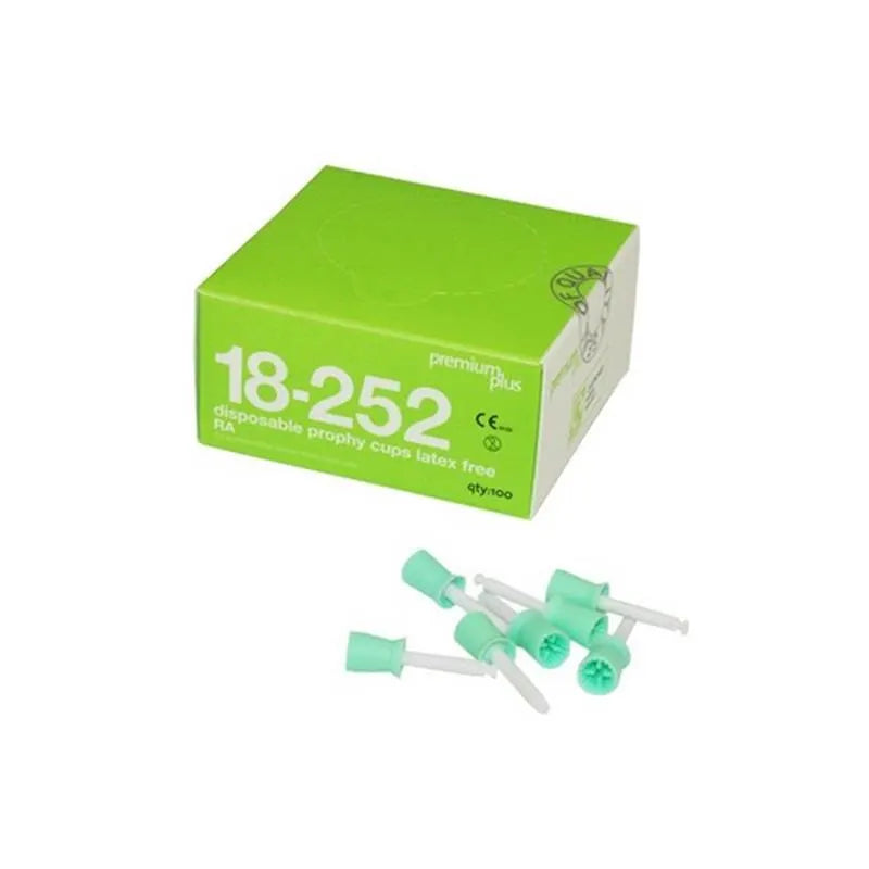 POLIJSTCUP RA SOFT GROEN PLASTIC X100ST.