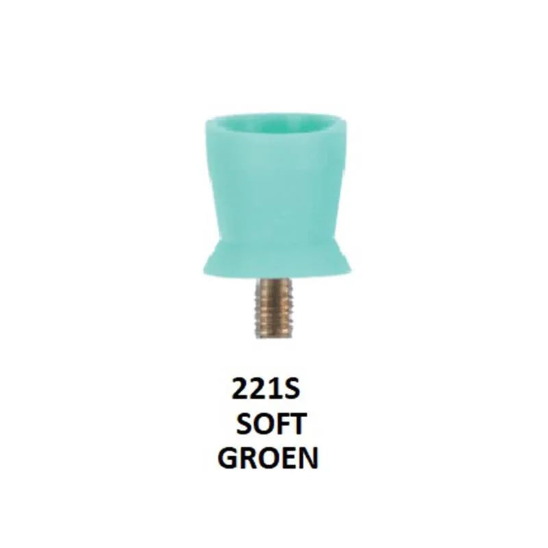 POLIJSTCUP SCREW-IN SOFT GROEN X100ST.