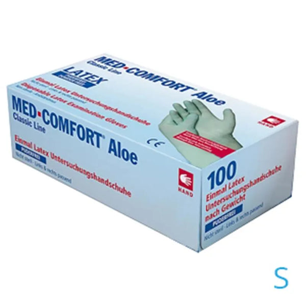 HANDSCHOEN ALOE LATEX POEDERVRIJ SMALL X100ST.