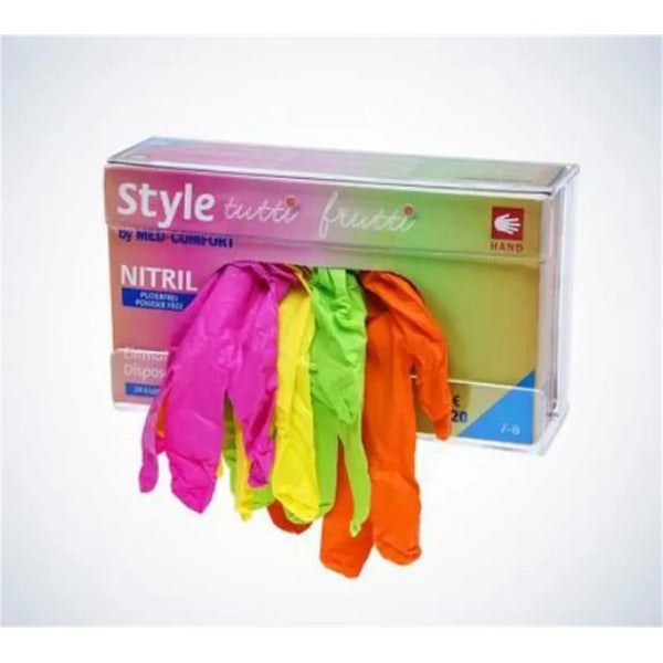 HANDSCHOEN NITRILE POEDERVRIJ MEDIUM TUTTI FRUTTI  X96ST.
