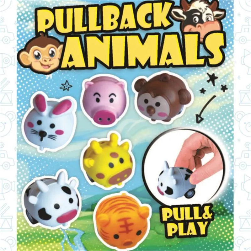 TOYSTATION PULLBACK ANIMALS REFILL X100ST.