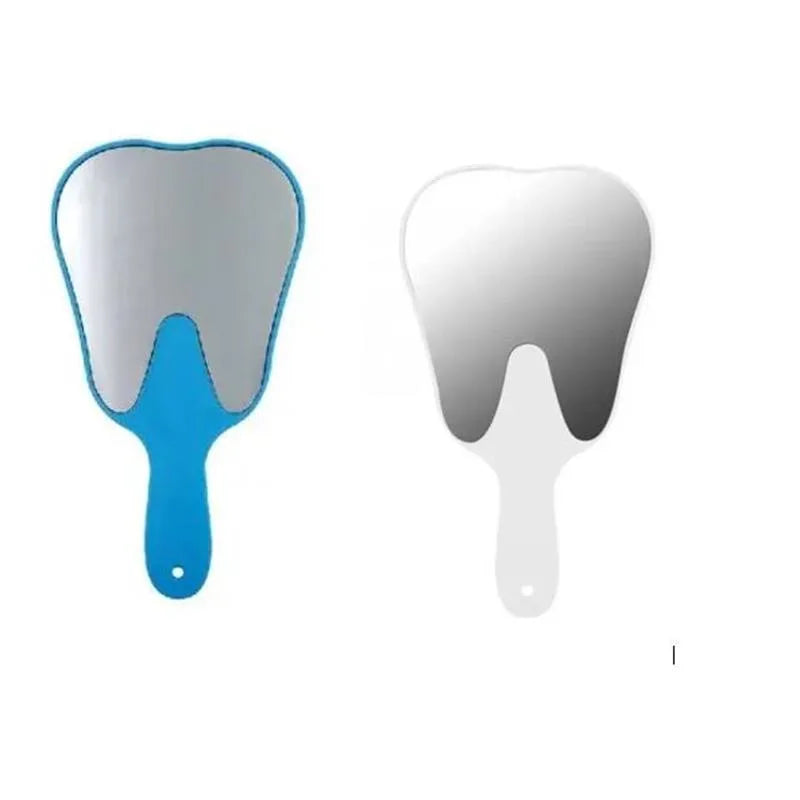 HANDSPIEGEL KIES SET (1X BLAUW/ 1X WIT)