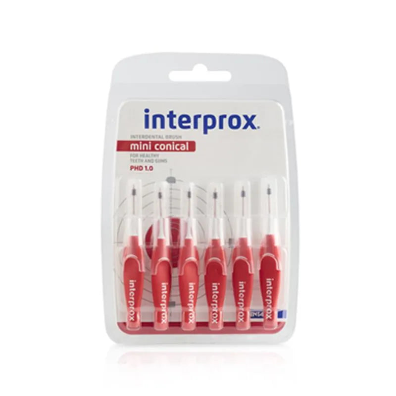 INTERPROX RAGER MINI CONICAL 2-4MM ROOD 12X6ST.