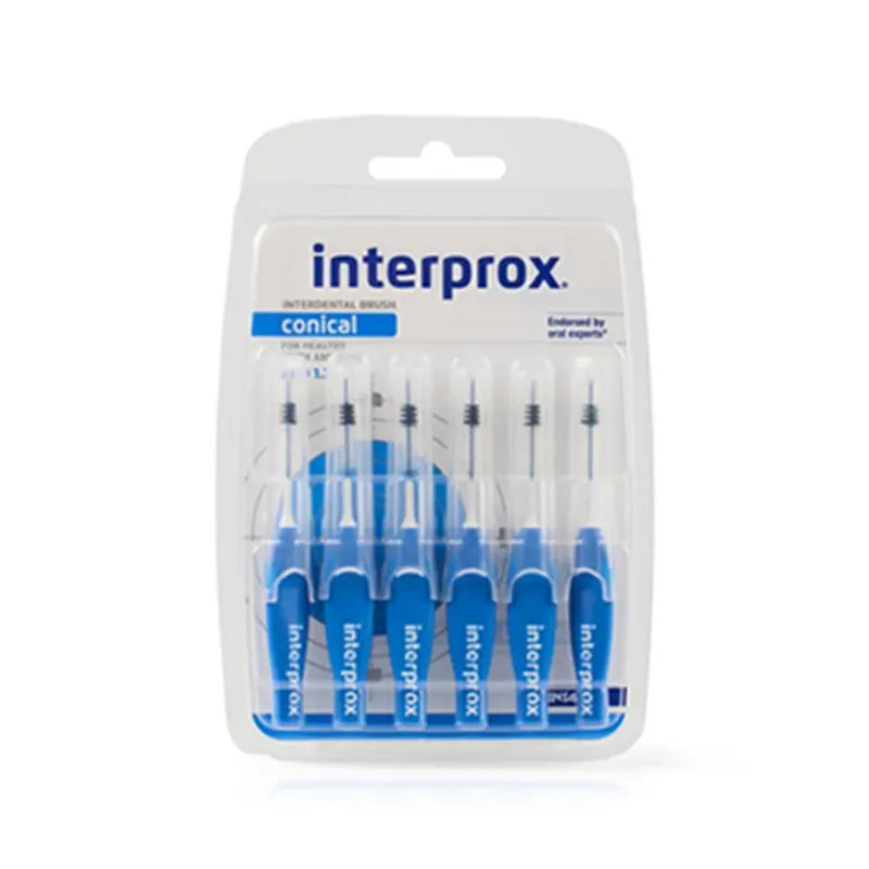 INTERPROX RAGER CONICAL 3,5-6MM BLAUW 12X6ST.