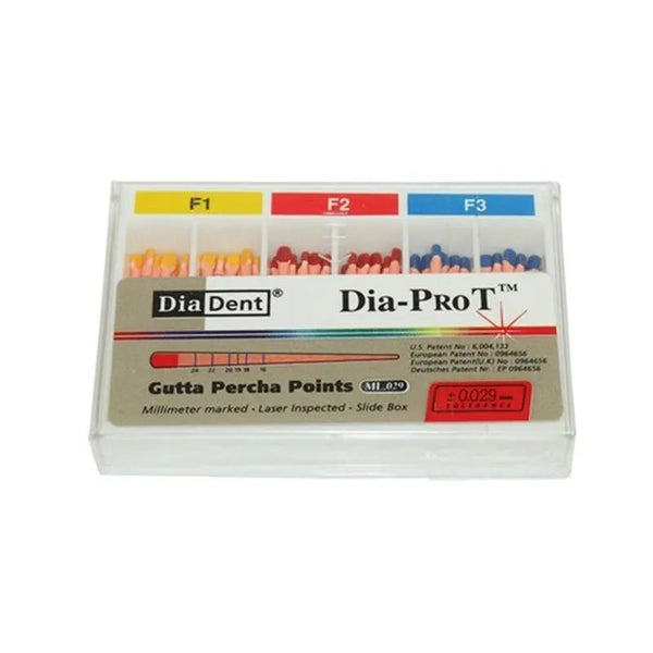 DIA-PROT GUTTA PERCHA POINT ASS F1/F3 X60ST.