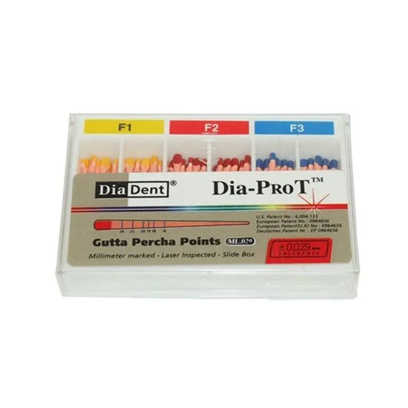 DIA-PROT GUTTA PERCHA POINT ASS F1/F3 X60ST.