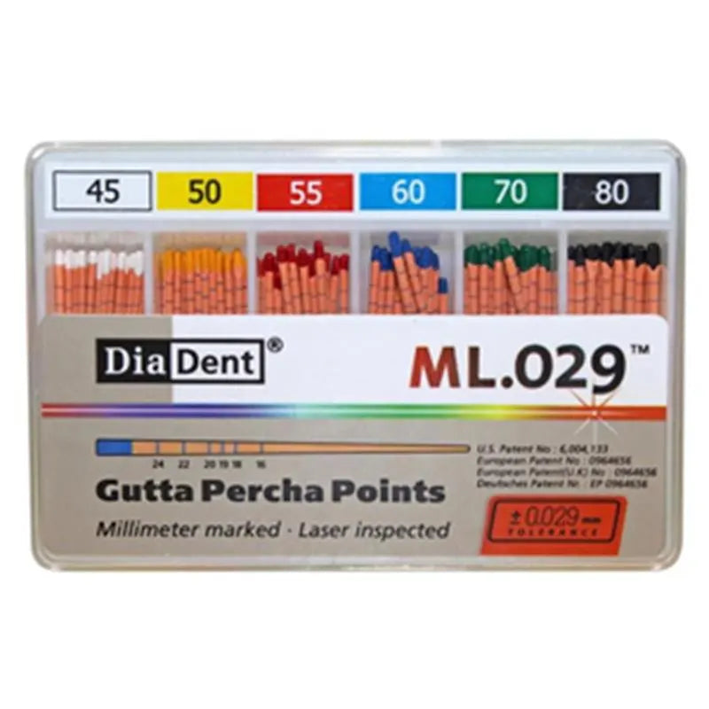 GUTTAPERCHA POINT ML.029 NR.45-80  X120ST.