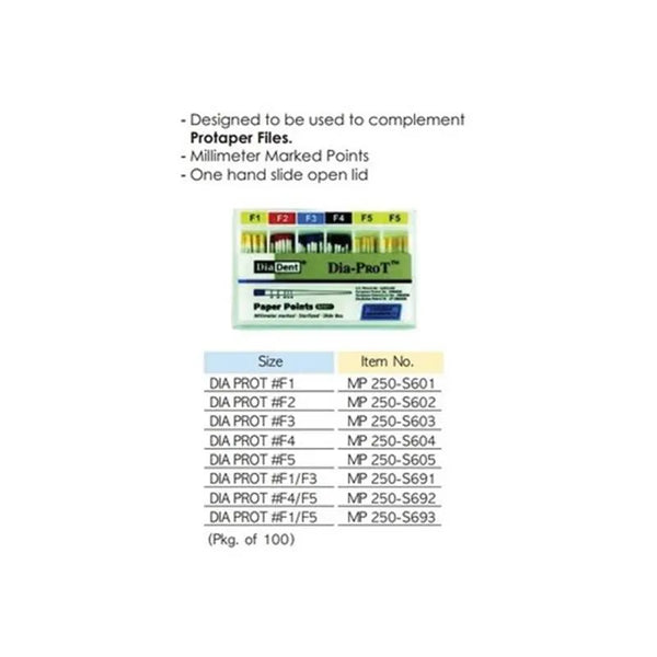 DIA-PROT PAPERPOINT F-5 X100ST.