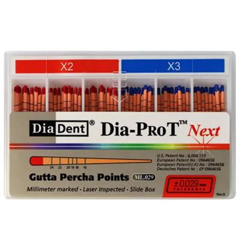 GUTTAPERCHA POINT DIA-PROT NEXT X2/X3 X60ST.