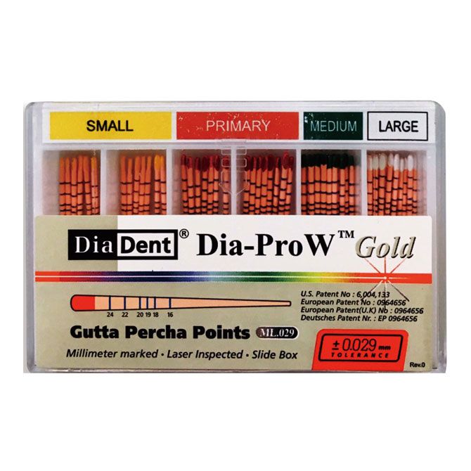 DIA-PRO W GOLD GUTTAPERCHA ASSORTIMENT X60ST.
