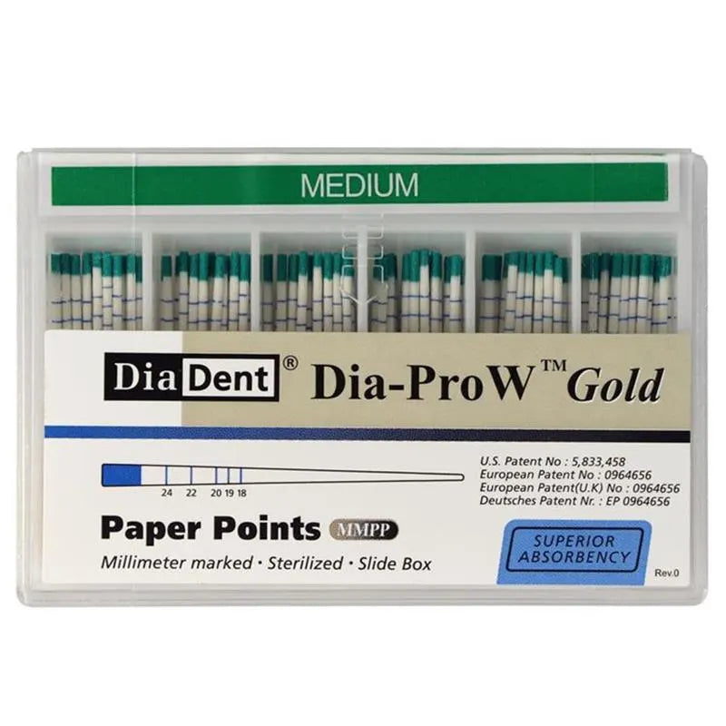 DIA-PRO W GOLD PAPERPOINTS MEDIUM X100ST.